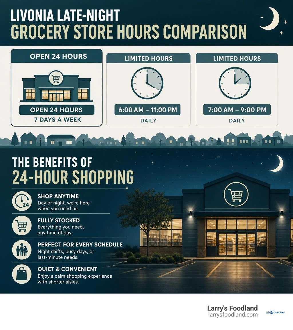 Livonia All Night Grocery Guide for Late Night Cravings