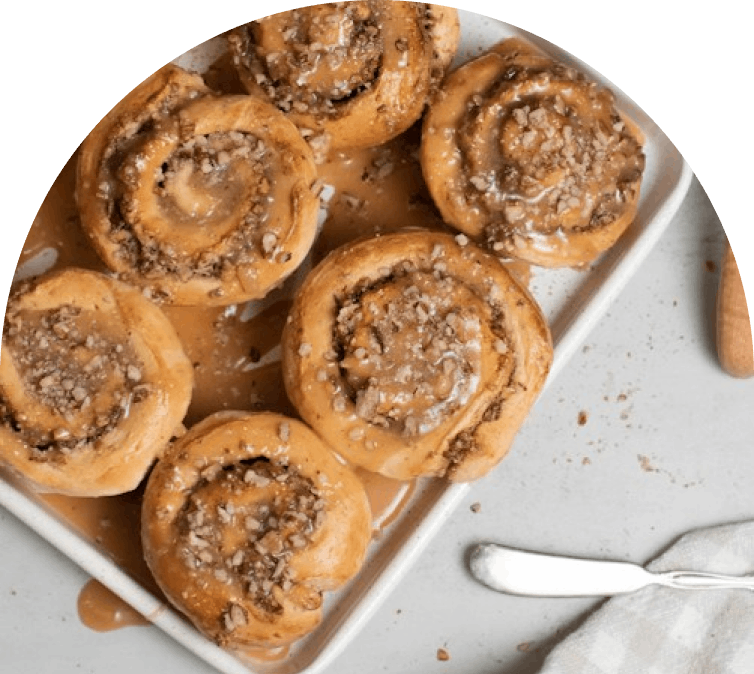 Maple Pecan Cinnamon Rolls